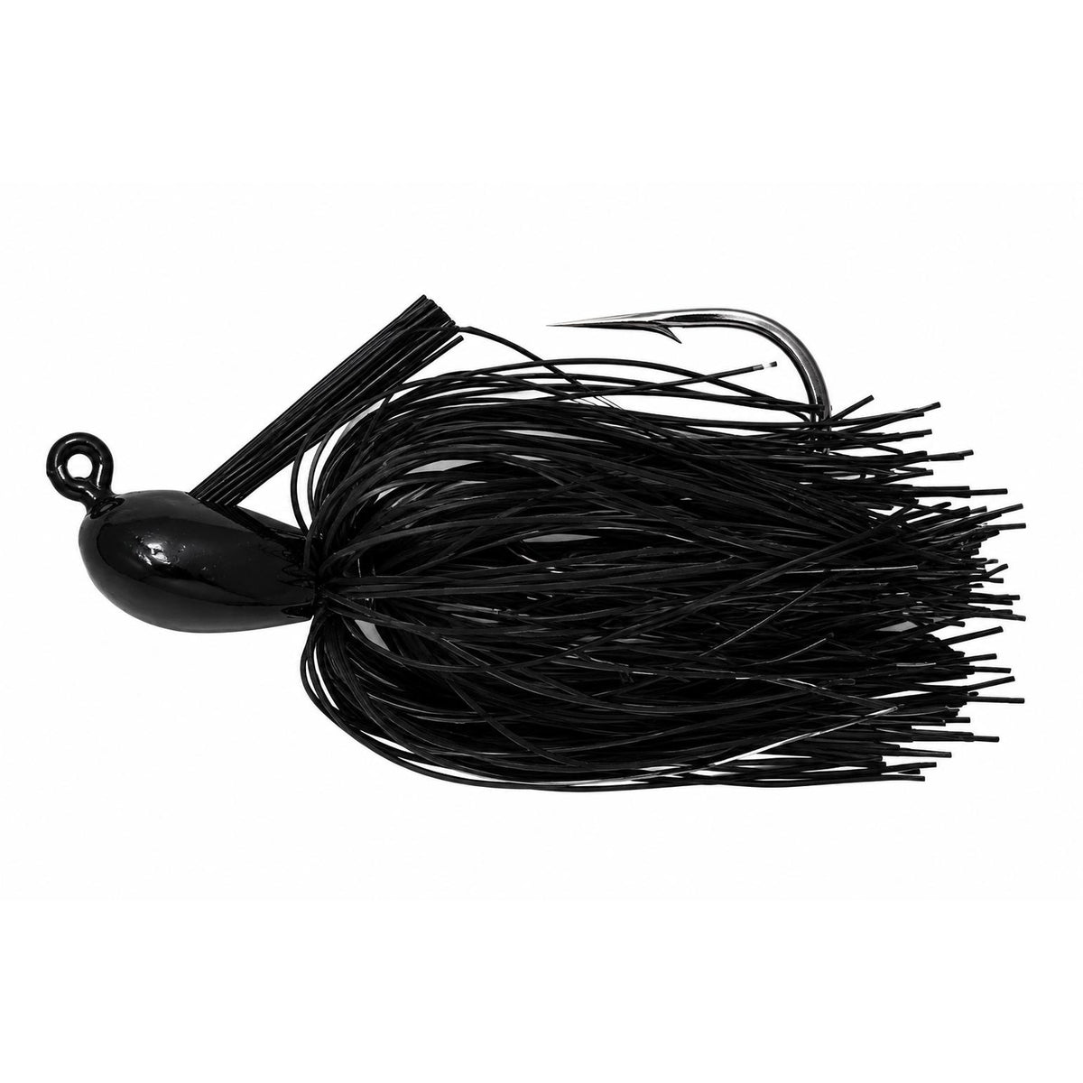 View of Huskie Muskie Huskie Jig 1.5 oz Black available at EZOKO Fishing