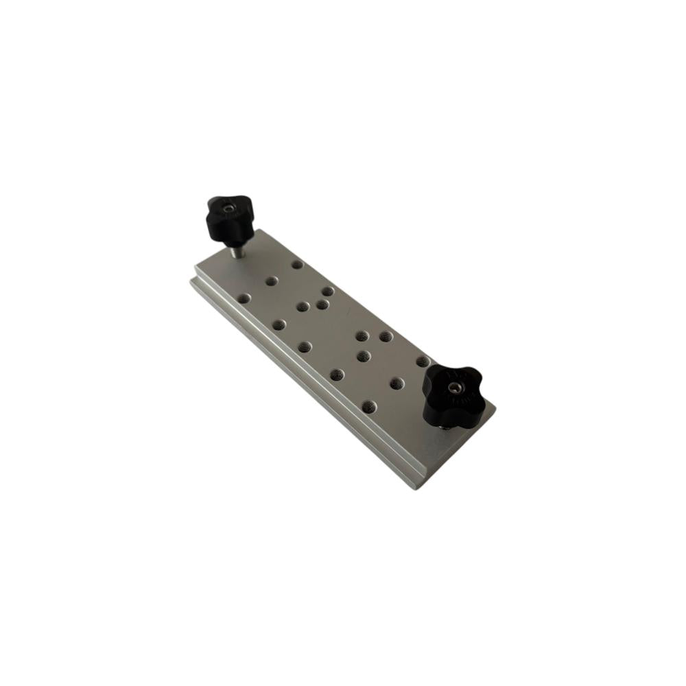 View of boating_accessories Jac Marine 2.5" Compact Rail Plate — Aluminum available at EZOKO Fishing