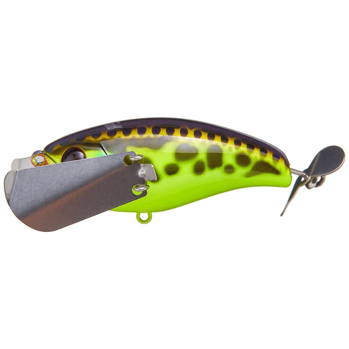 View of Softbaits Jackall Pompadour JR Yellow Frog available at EZOKO Fishing