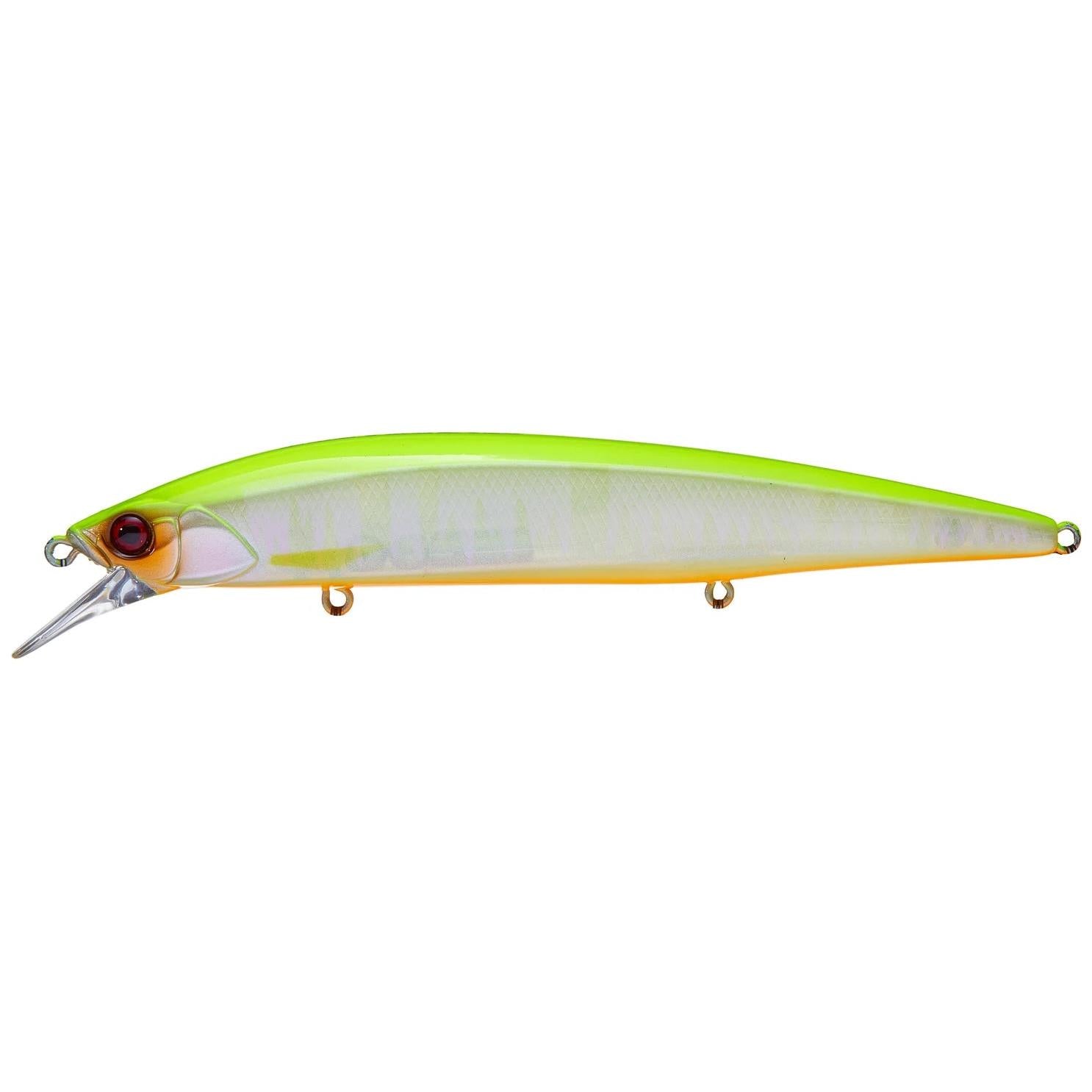View of Softbaits Jackall Rerange 110 110 Chartreuse Back Pearl available at EZOKO Fishing