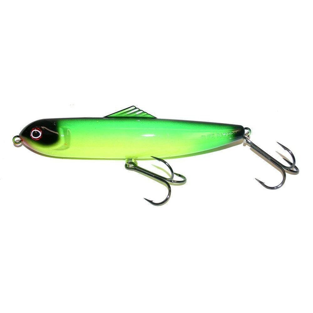 View of Topwater Joe Bucher Walkin Raider 8" Topwater Bait Bullfrog available at EZOKO Pike and Musky Shop