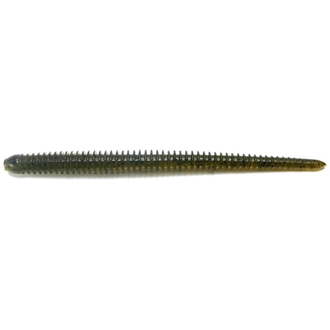 View of Keitech Easy Shaker Worm 4.5" Green Pumpkin available at EZOKO Fishing