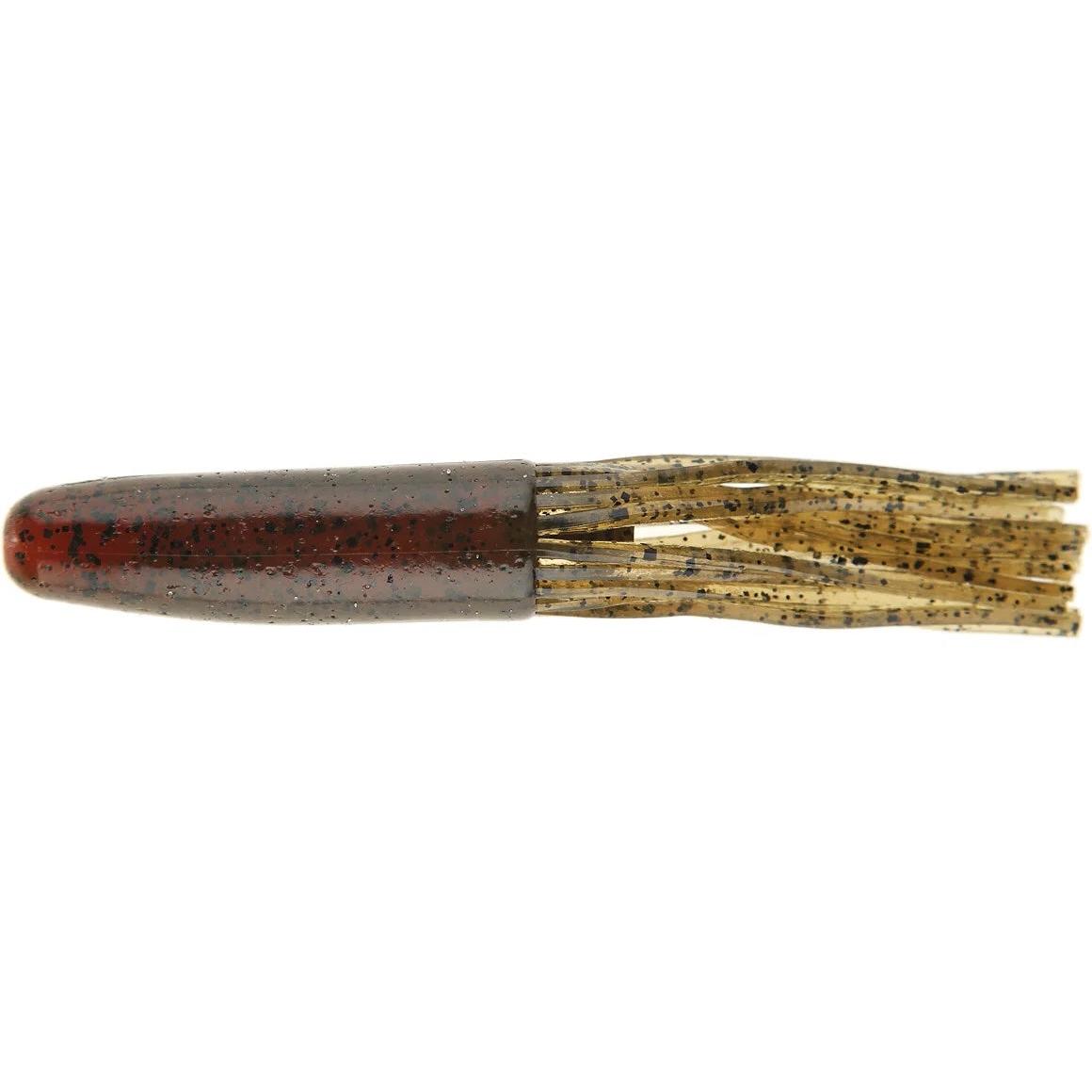 View of Keitech Salty Core Tube 4.5" Green Pumpkin Craw available at EZOKO Fishing
