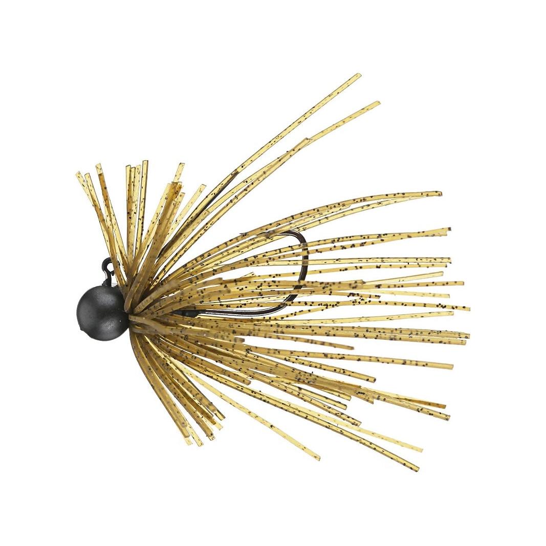 View of Keitech Tungsten Mono Spin Jig 3/32oz. Green Pumpkin available at EZOKO Fishing