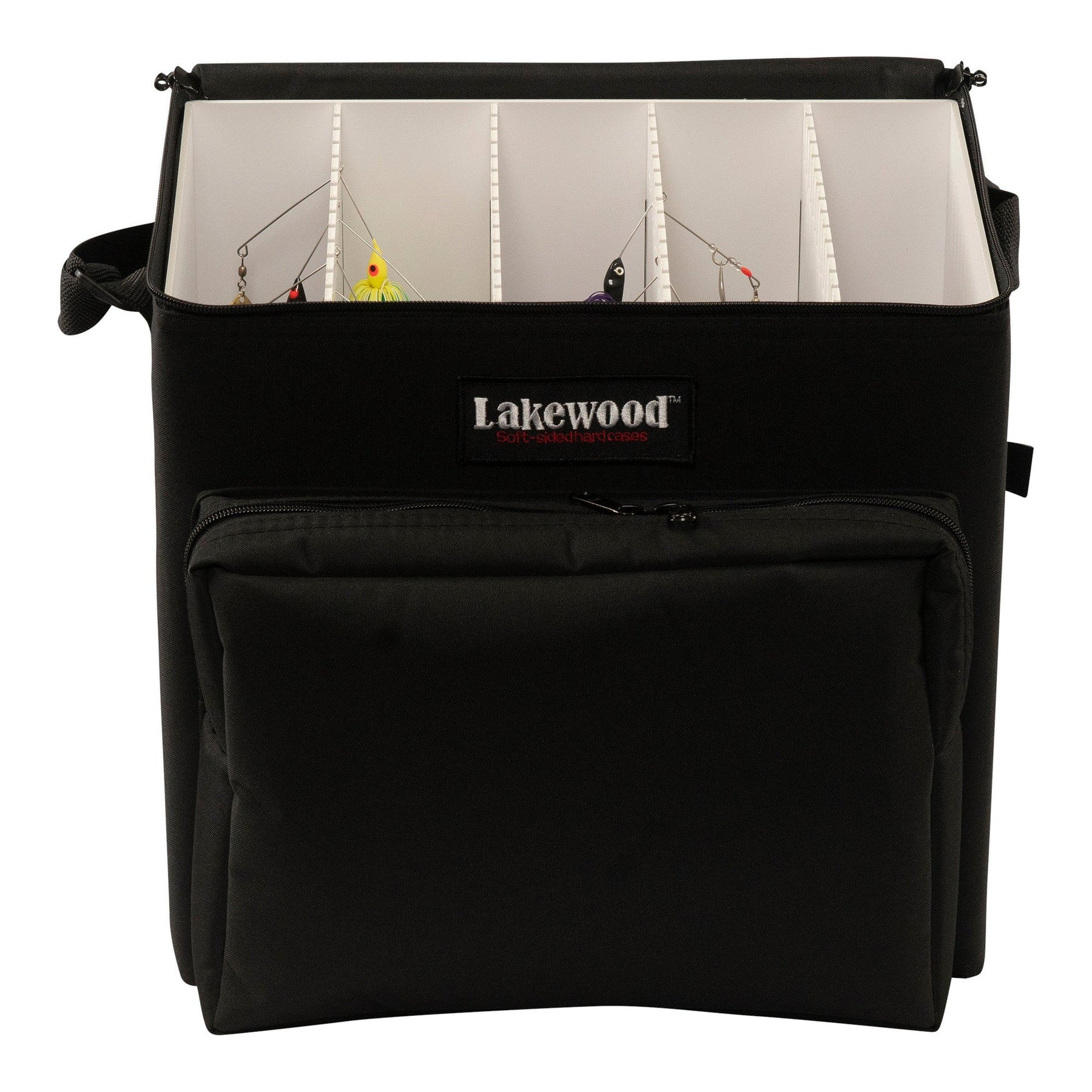 View of Tackle_Storage Lakewood Large Spinner Case Tackle Bag Black available at EZOKO Pike and Musky Shop