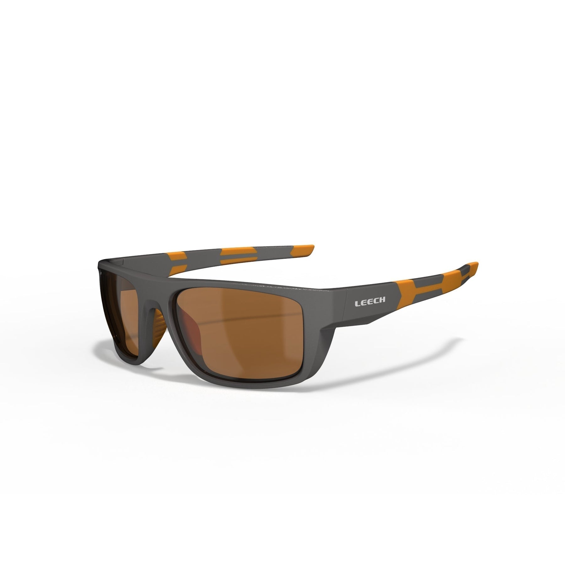 View of Sunglasses Leech Eyewear MOONSTONE Polarized Fishing Sunglasses Moonstone Orange - Copper Lens available at EZOKO Pike and Musky Shop