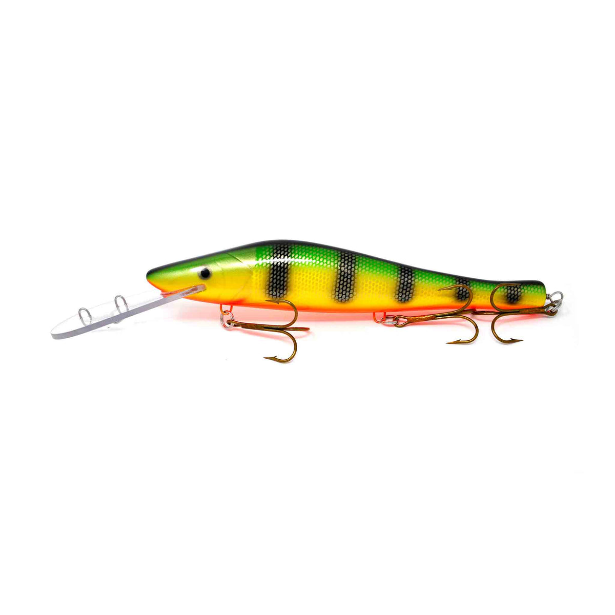 View of Crankbaits Legend lures The Plow Crankbait Perch / Orange Belly available at EZOKO Pike and Musky Shop