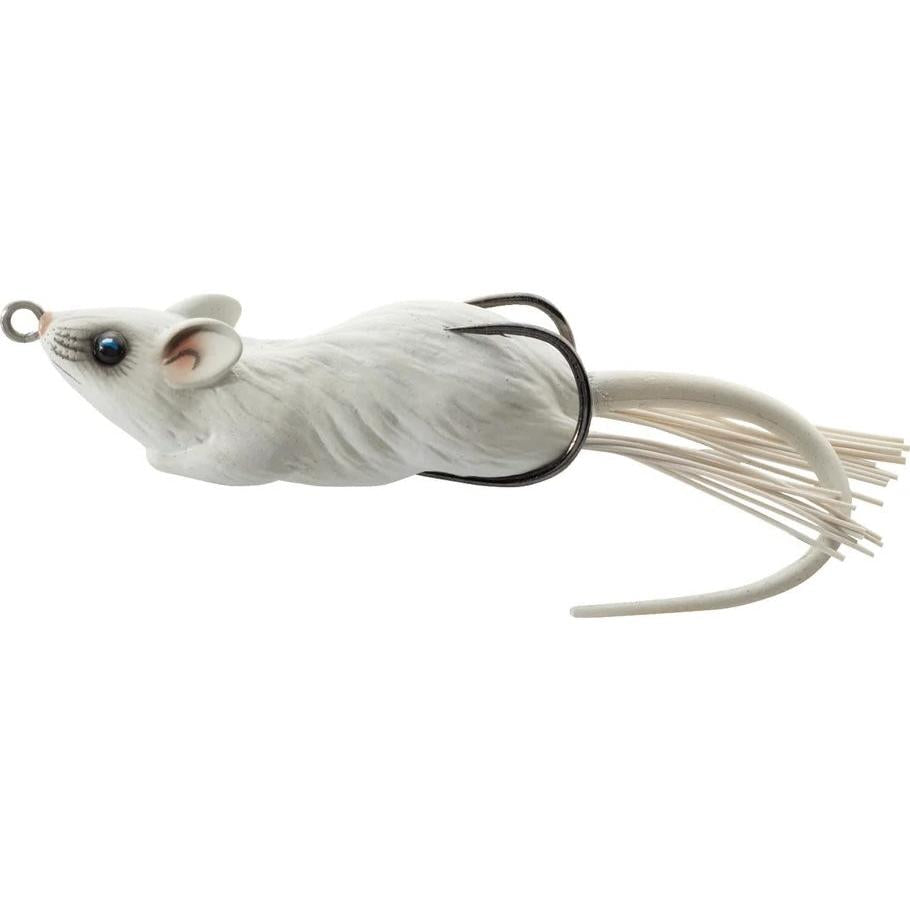View of Topwater Live Target Hollow Body Mouse 3 1/2 Topwater Bait White / White available at EZOKO Fishing