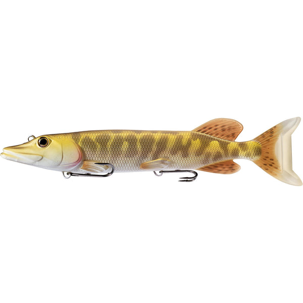 View of Swimbaits Live Target Juvenile Pike Swimbait 8" Matte Gold available at EZOKO Fishing