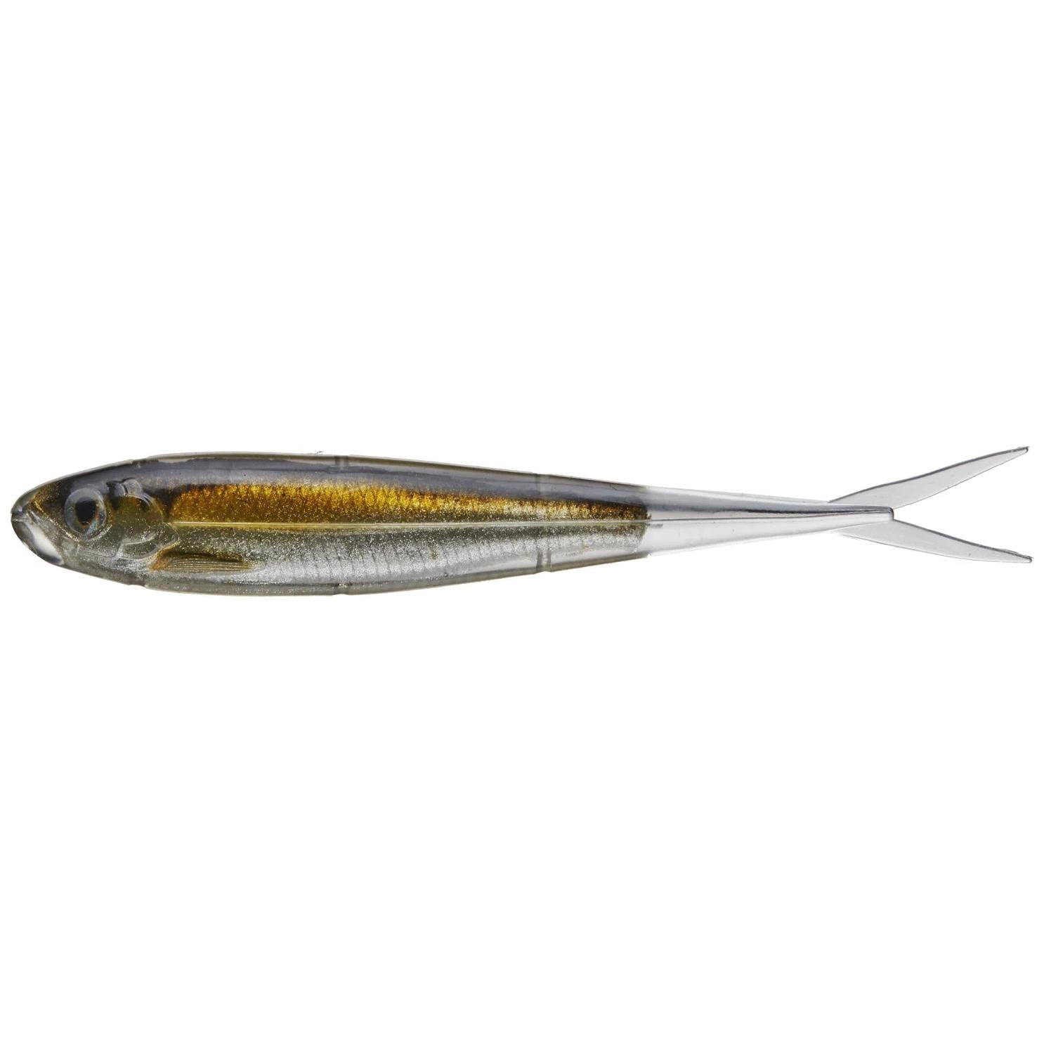 View of LiveTarget Minnow Soft Jerkbait 4 1/2" Silver/Brown available at EZOKO Fishing