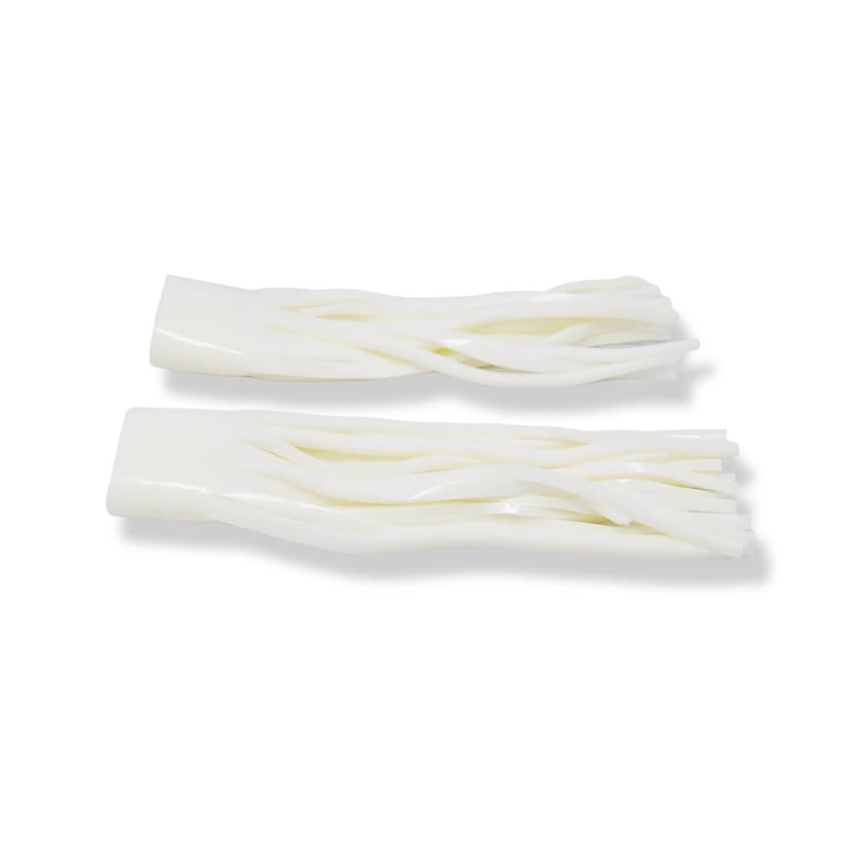 View of Replacement_Tails Livingston Kraken Tail Kit Solid White Skirt available at EZOKO Fishing
