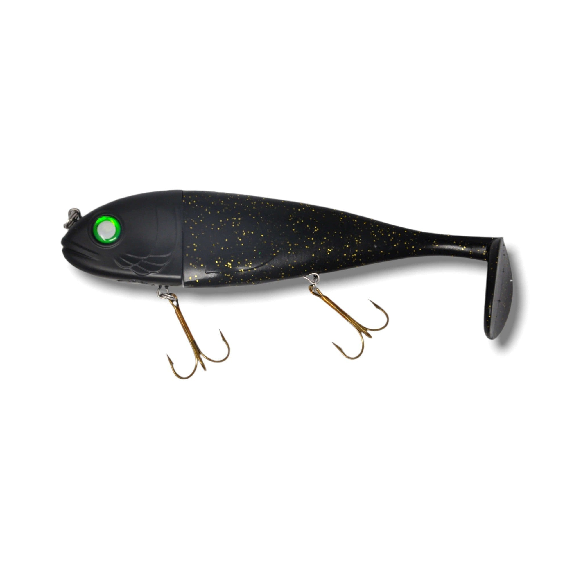View of Swimbaits Livingston Magnus Swimbait Matt Black available at EZOKO Fishing
