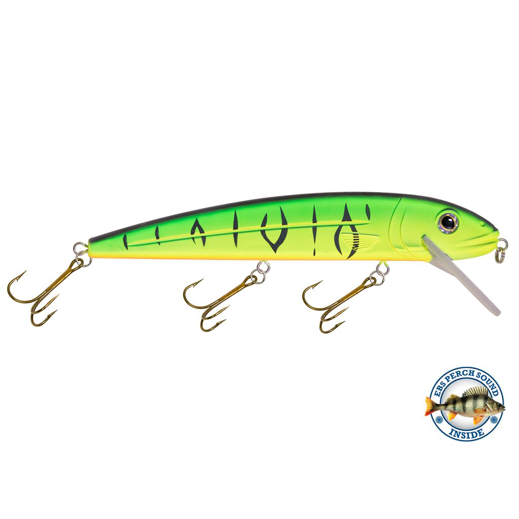 View of Crankbaits Livingston Squeaky Pete 233 Matte Tiger available at EZOKO Pike and Musky Shop