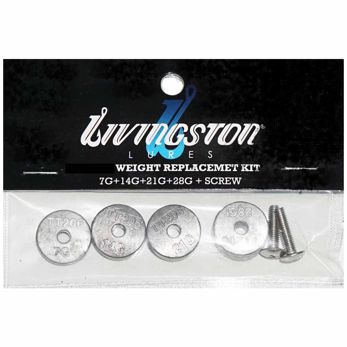 View of Weights Livingston Titan Weight Replacement Kit available at EZOKO Pike and Musky Shop