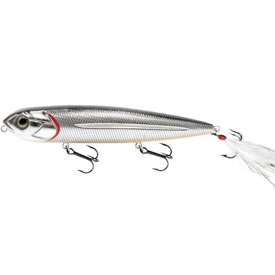 View of Top Waters Livingston Walking Boss Black Back Chrome Shad available at EZOKO Fishing