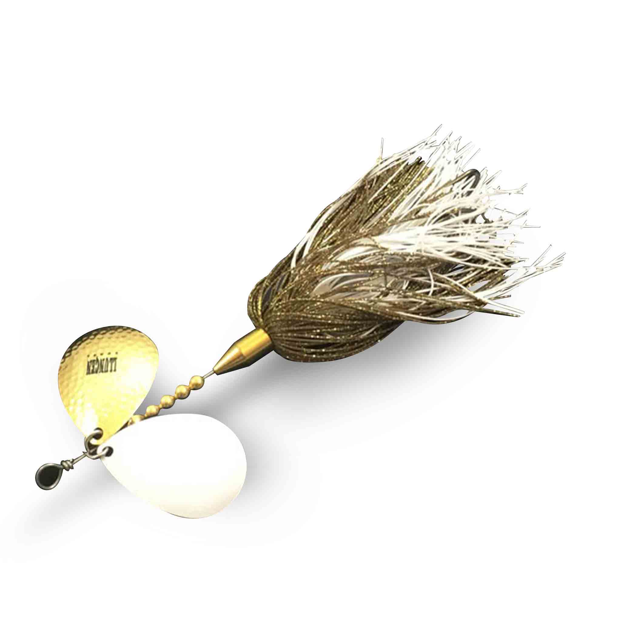 View of Bucktails Llungen Lures DC-8 Bucktail Walleye / White available at EZOKO Fishing