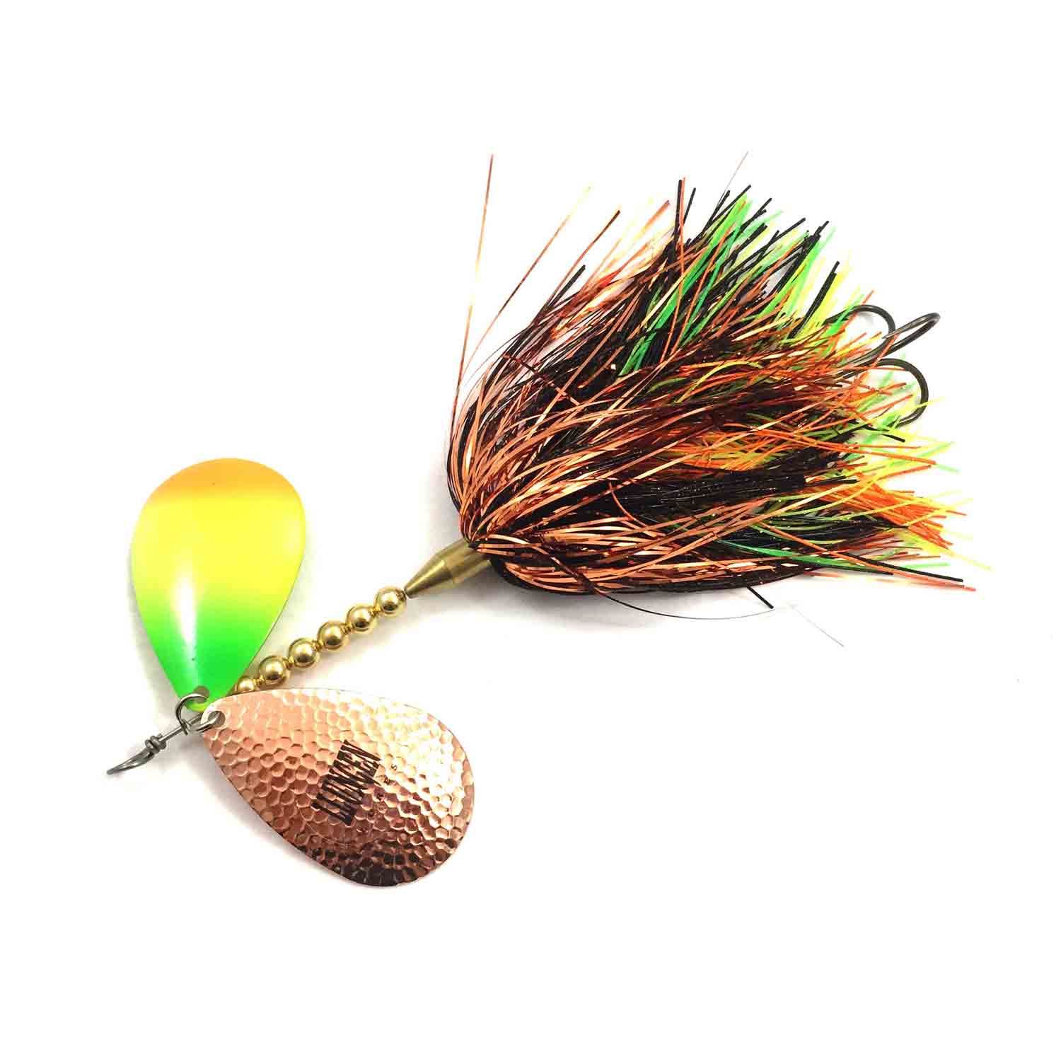 View of Bucktails Llungen Lures DC-9 Hybrid Bucktail Blazed Copper available at EZOKO Fishing