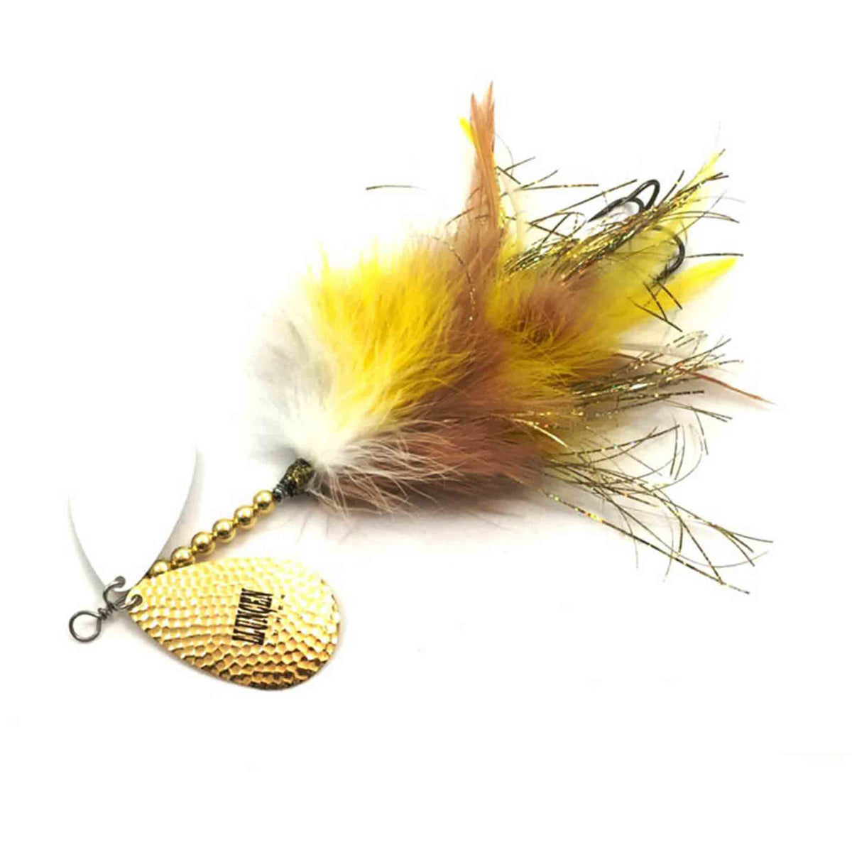 Llungen Lures DC-9 Marabou Walleye / White Bucktails