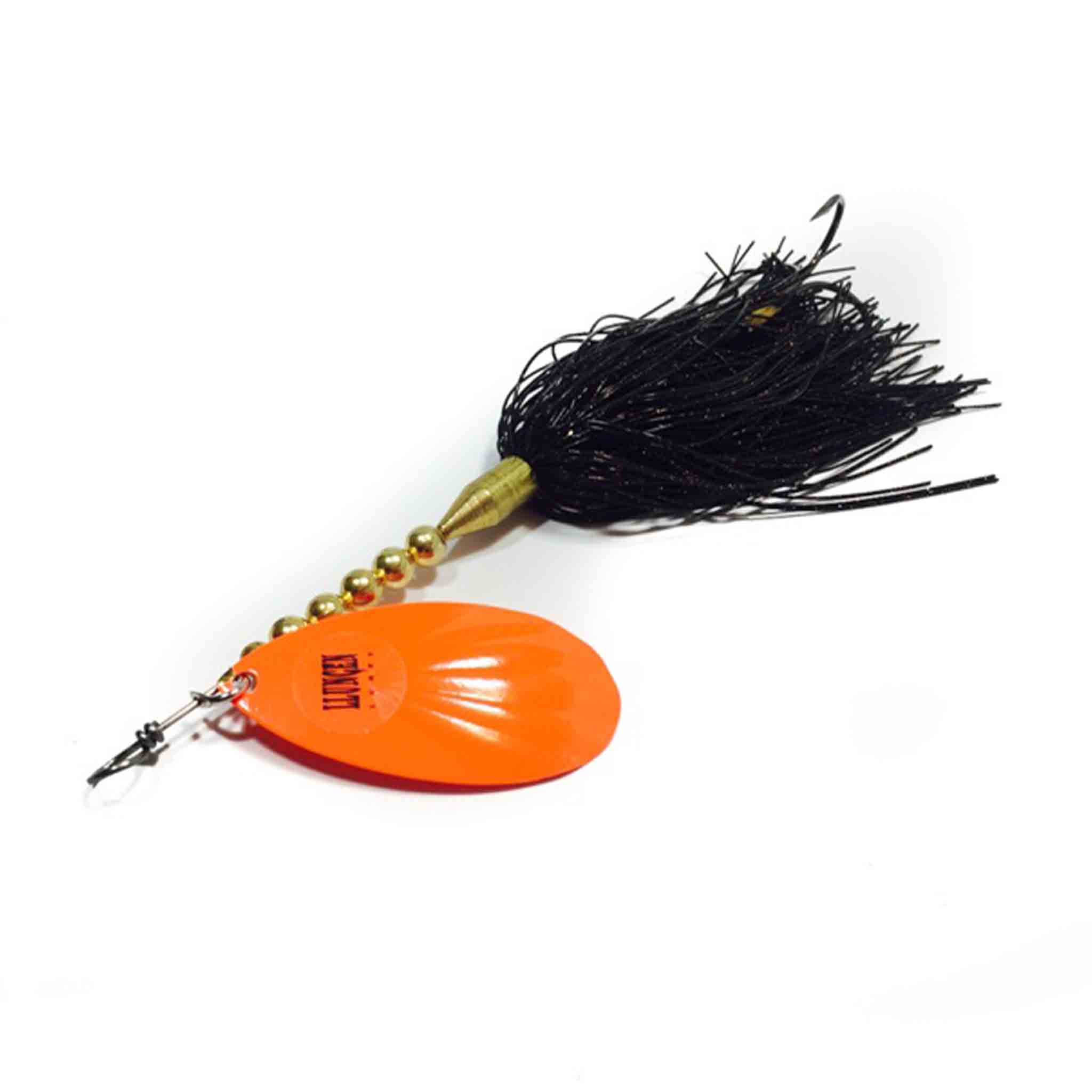 View of Bucktails Llungen Lures LT-9 Bucktail Black / Orange available at EZOKO Fishing