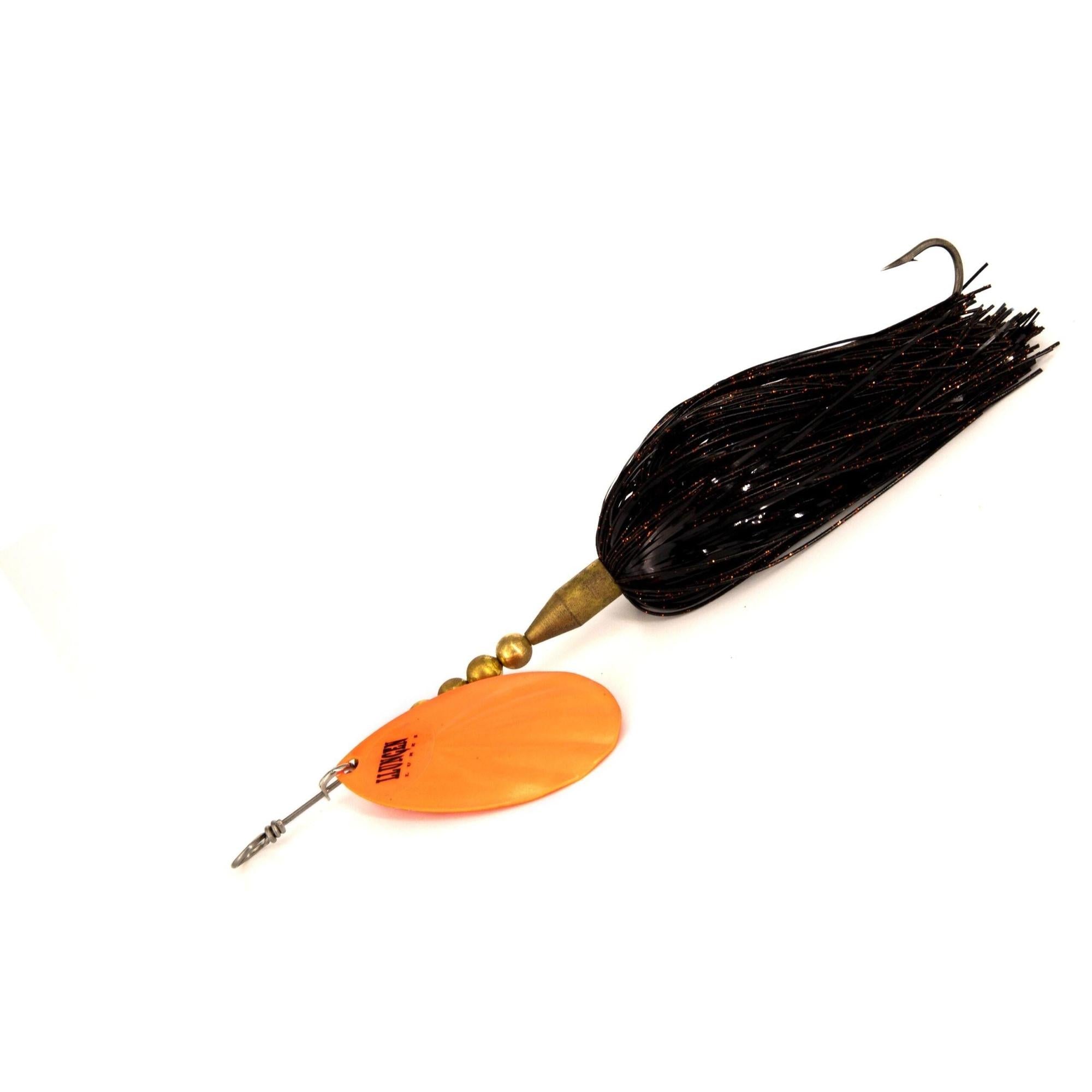 View of Bucktails Llungen Lures LT-9 Hybrid Bucktail Black / Orange available at EZOKO Fishing