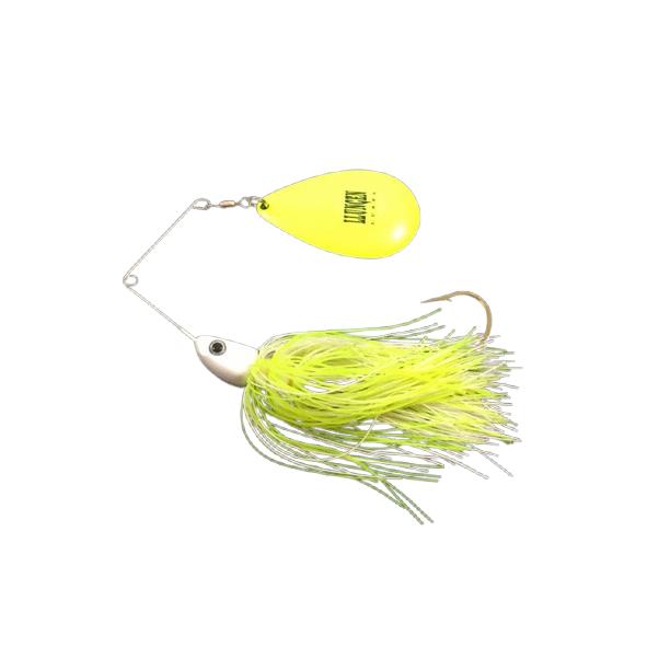 View of Spinnerbaits Llungen Lures Magnum Nutbuster Spinnerbait Lemon Head available at EZOKO Fishing