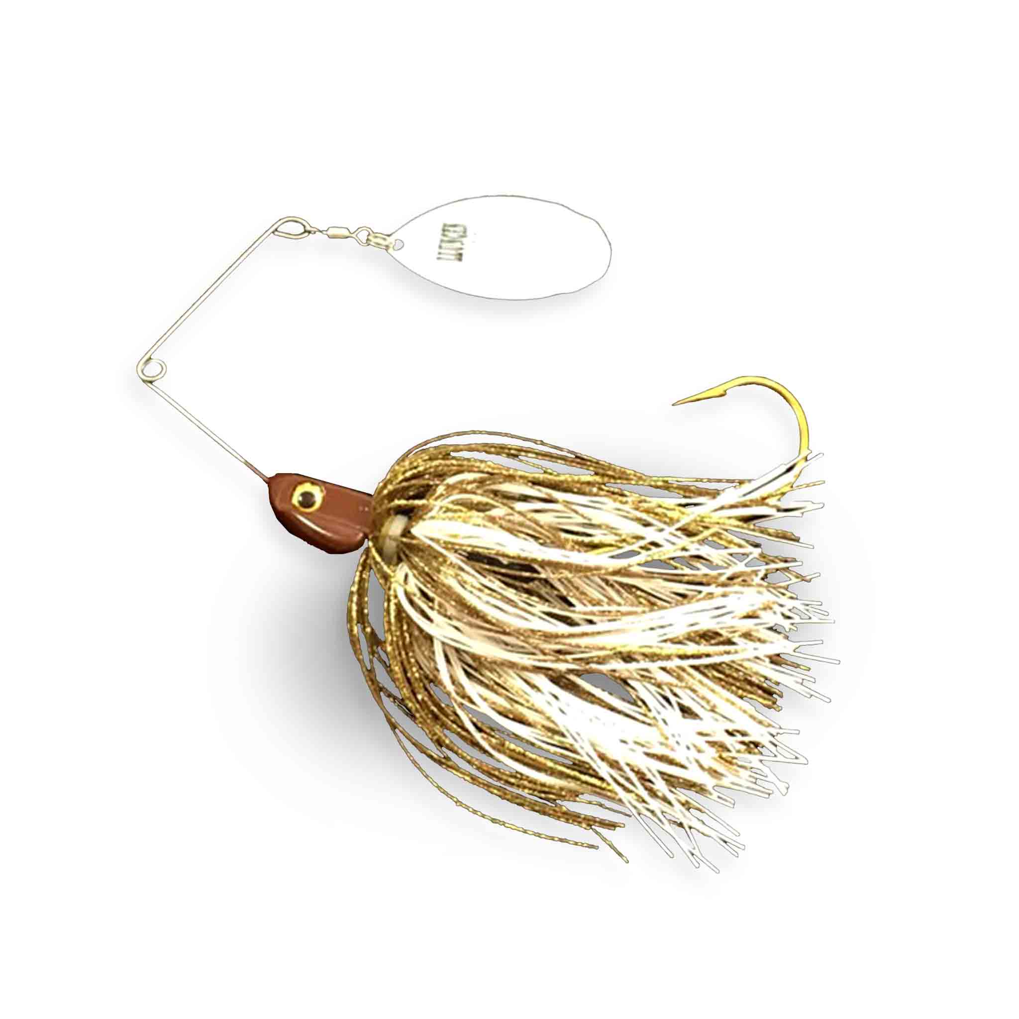 View of Spinnerbaits Llungen Lures Standard Nutbuster Spinnerbait Walleye / White available at EZOKO Fishing