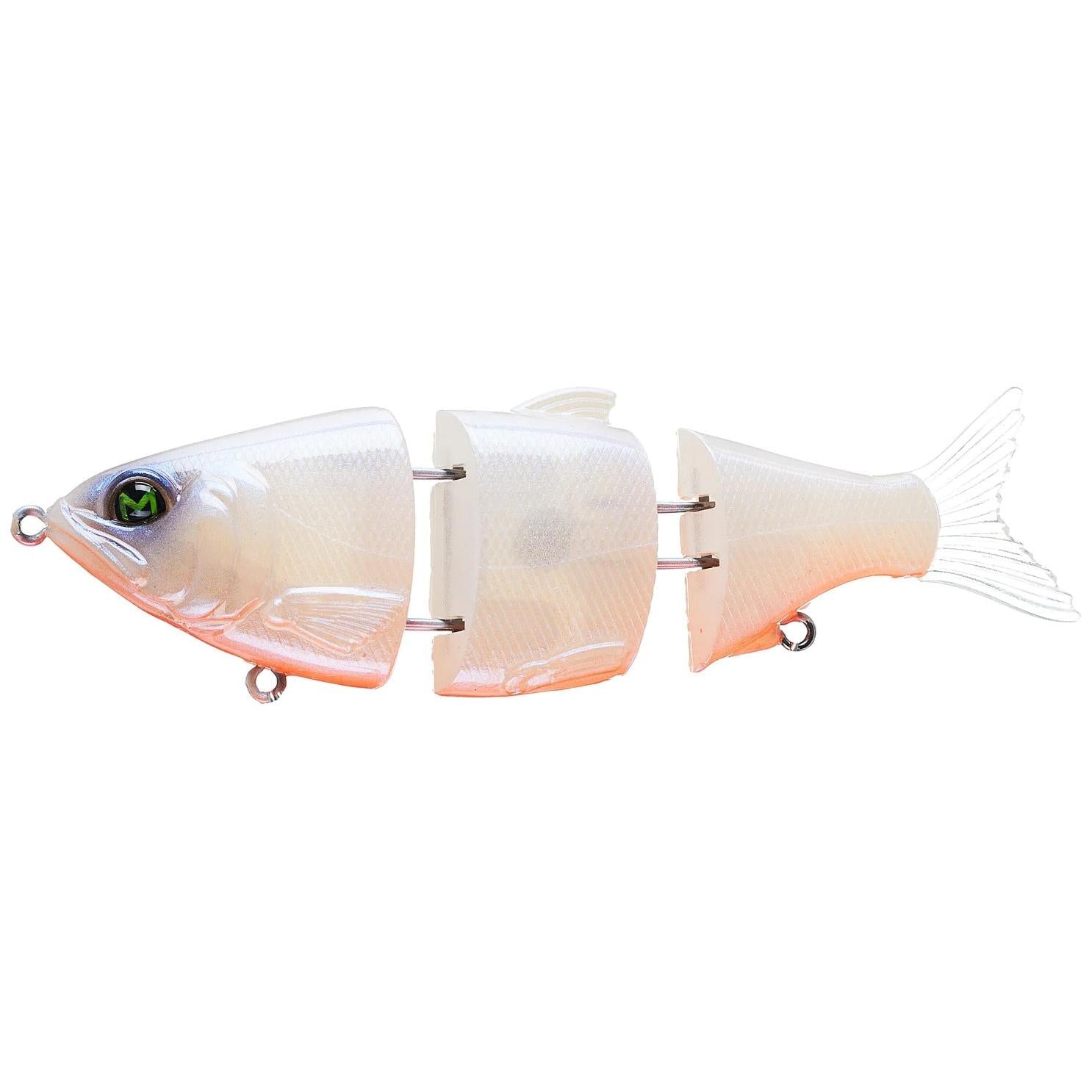 View of Swimbait Mach MachShad 120 Pearl Orange Belly available at EZOKO Fishing