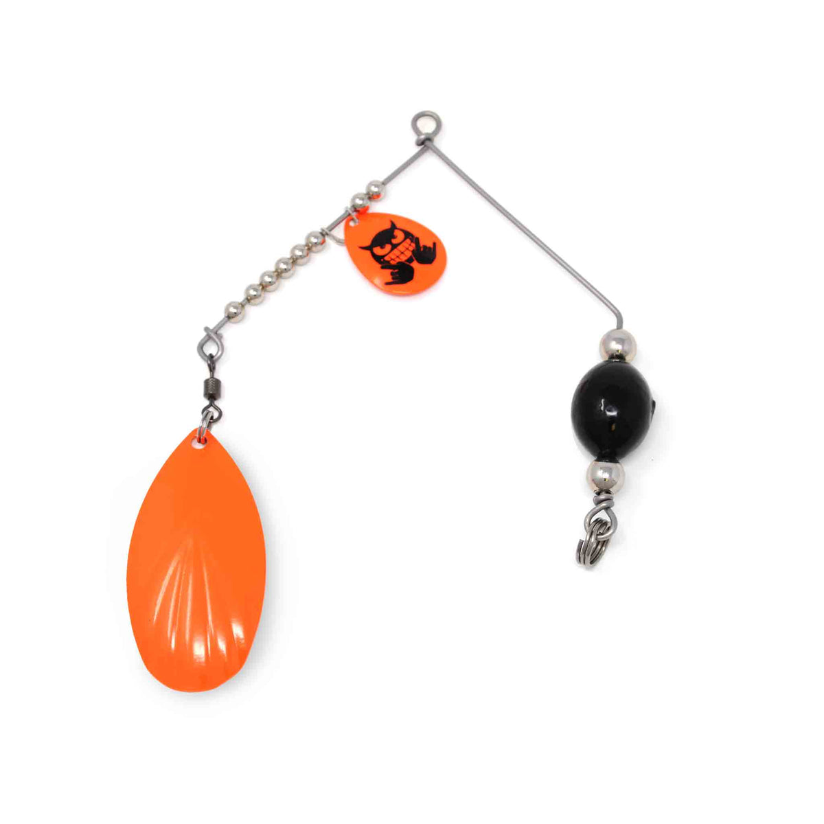 Mad Chasse Fluted Blade Spinner Bait Attachment 2oz / #F8 Orange / Orange Nickel Lures Add-on