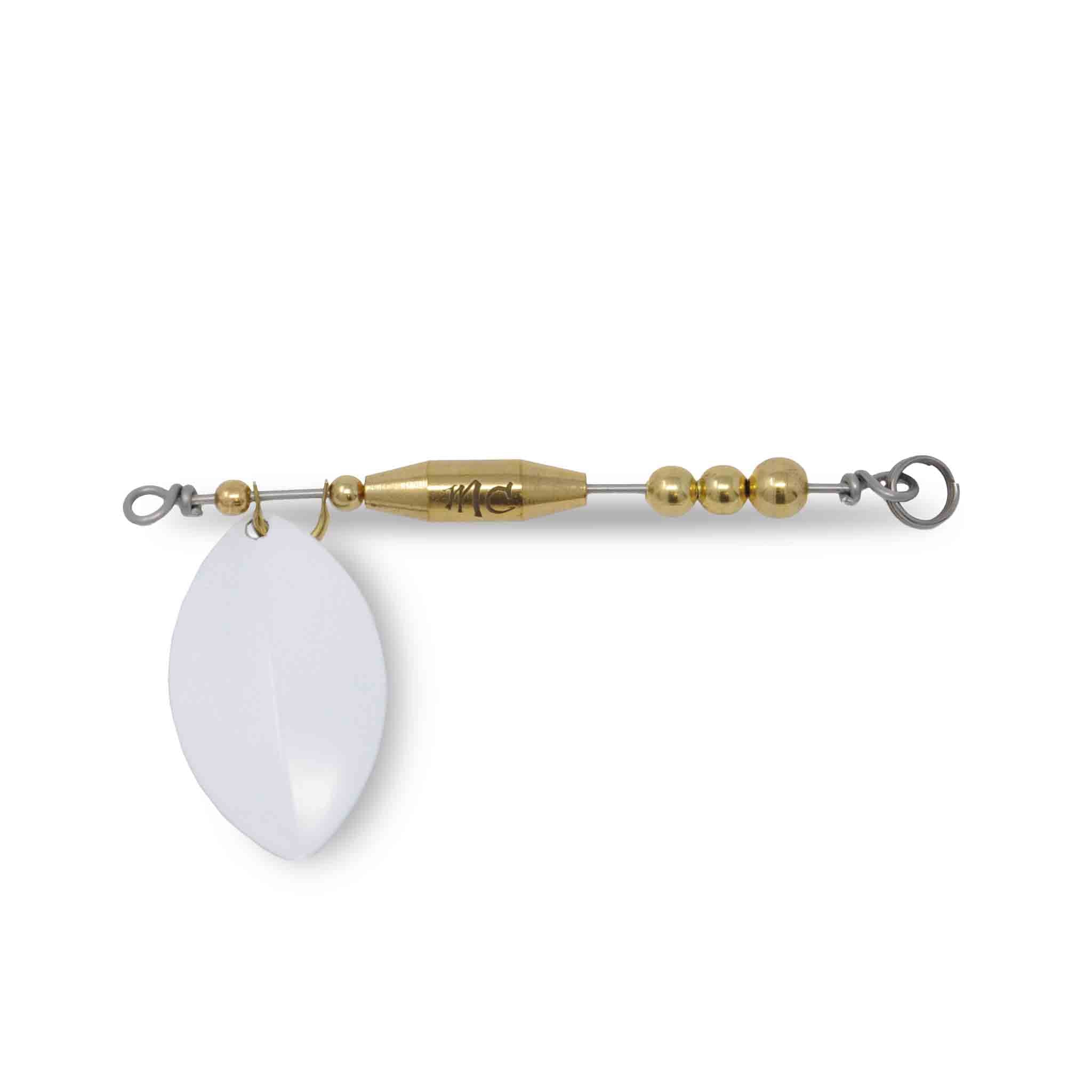 Mad Chasse In line Attachment Gold Willow #6 White Lures Add-on