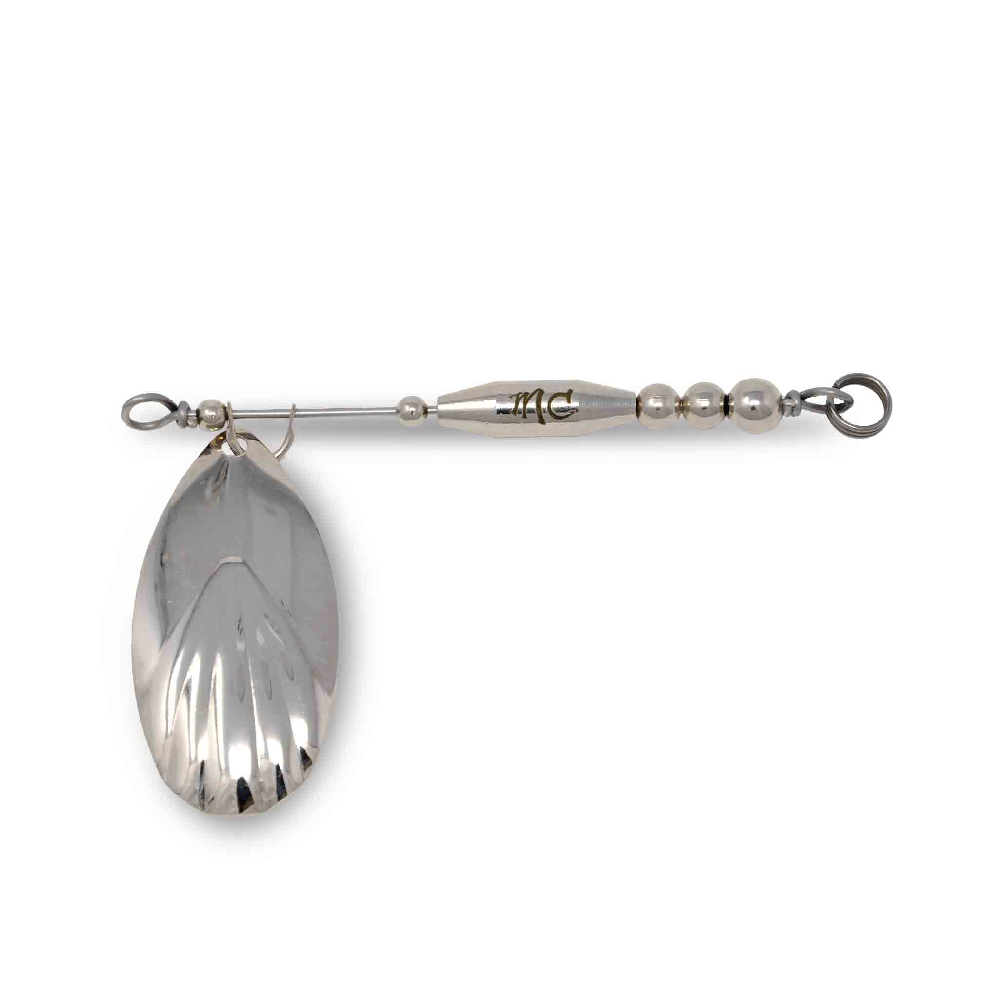 Mad Chasse In line Attachment Nickel Fluted #8 Nickel Lures Add-on