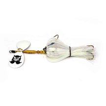 View of Bucktails Mad Chasse Mini Double Colorado 8/8 Bucktail Golden Sprite available at EZOKO Pike and Musky Shop