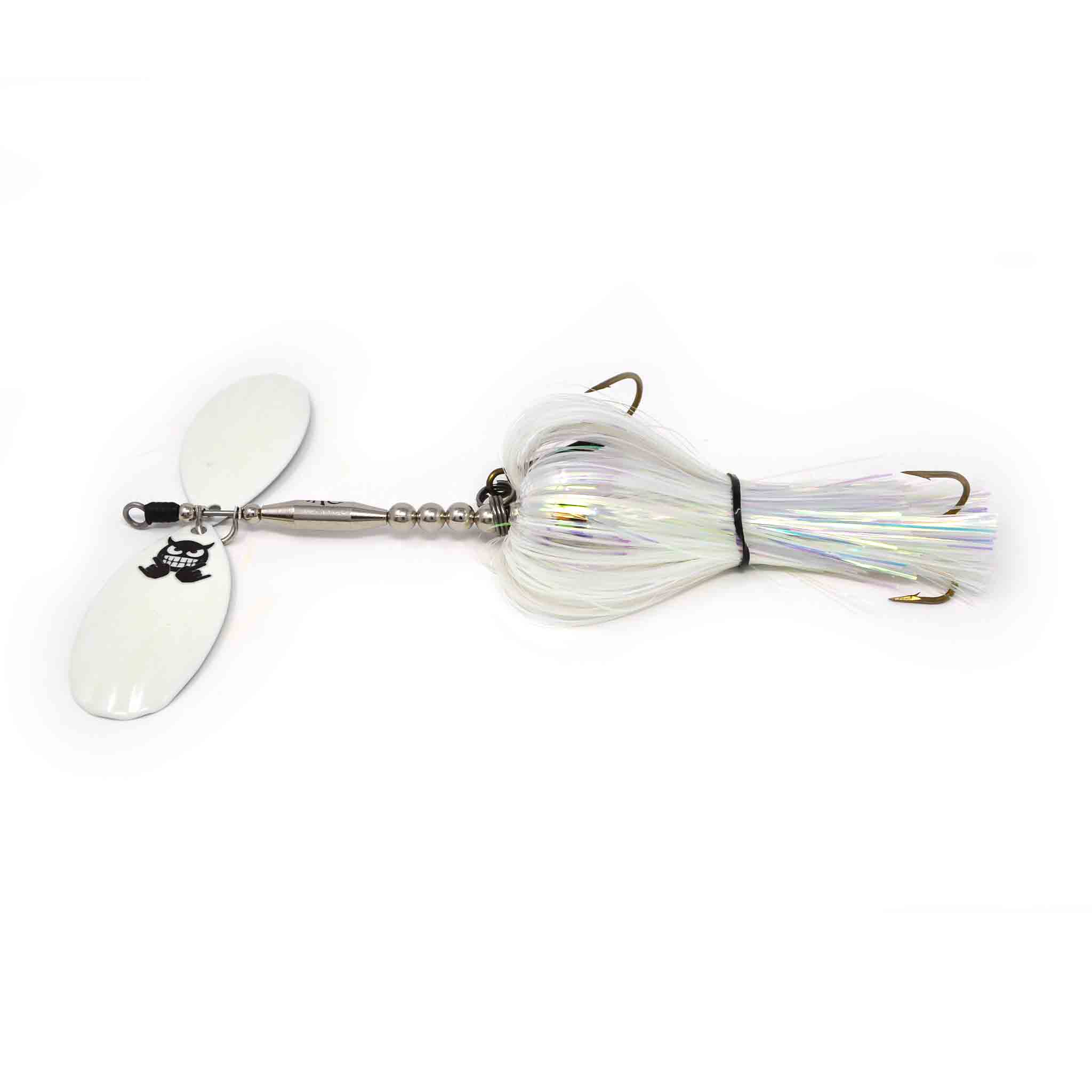 View of Bucktails Mad Chasse Mini Double Fluted 9/9 Bucktail available at EZOKO Pike and Musky Shop