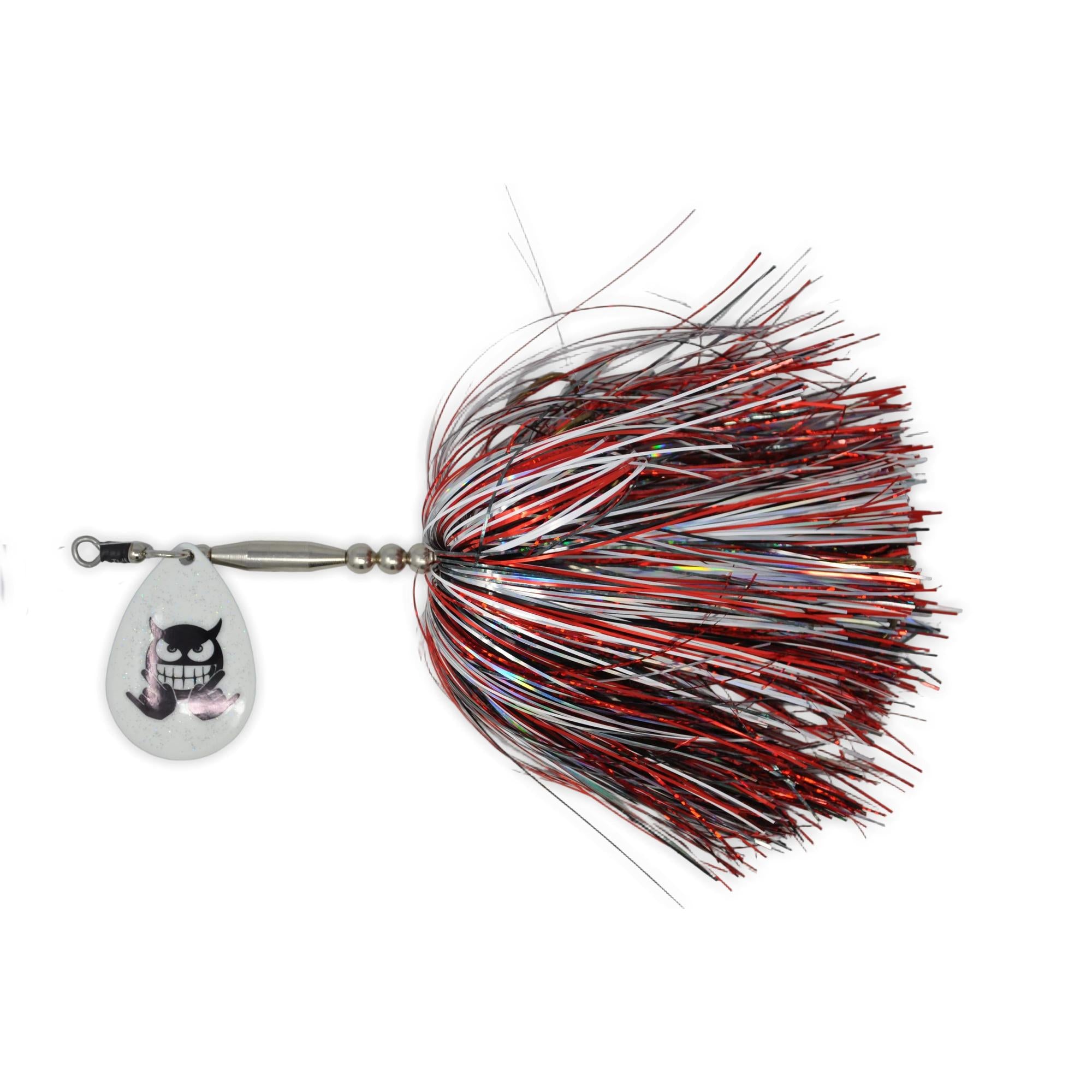 View of Bucktails Mad Chasse Mini Single Colorado 8 Bucktail MS Devil available at EZOKO Fishing