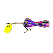 View of Bucktails Mad Chasse Mini Single Fluted 9 Bucktail Psycho bubble gum available at EZOKO Pike and Musky Shop