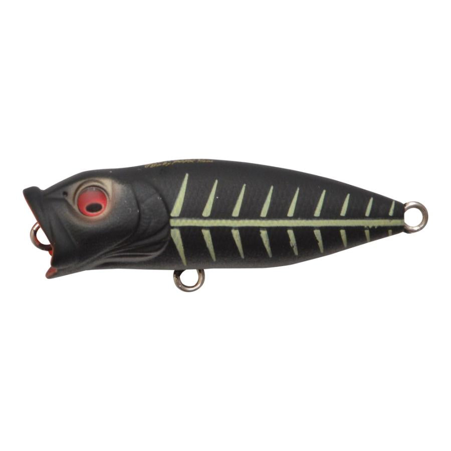 View of Topwater Megabass Baby Pop X BFS Popper Mat Black Bone available at EZOKO Fishing