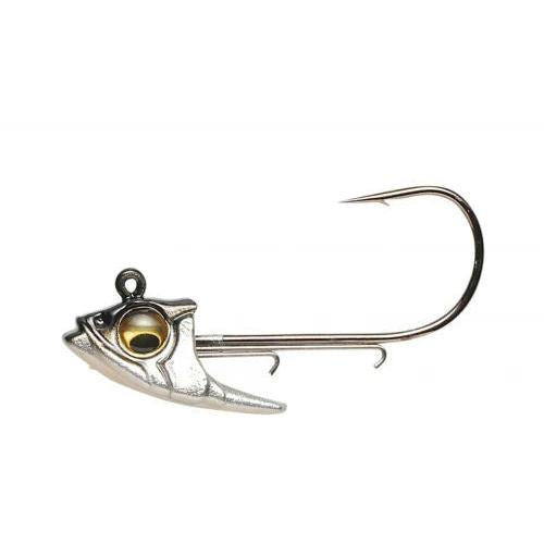 View of Jigheads Megabass Body Balance Swimbait Head Silver Shad 3/8oz available at EZOKO Fishing