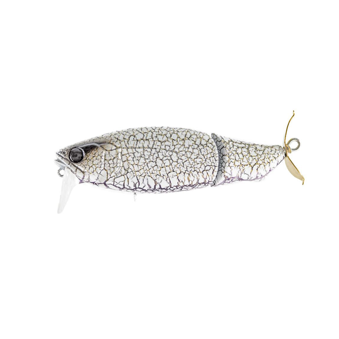 View of Topwater Megabass I-Loud Propbait White Python available at EZOKO Fishing