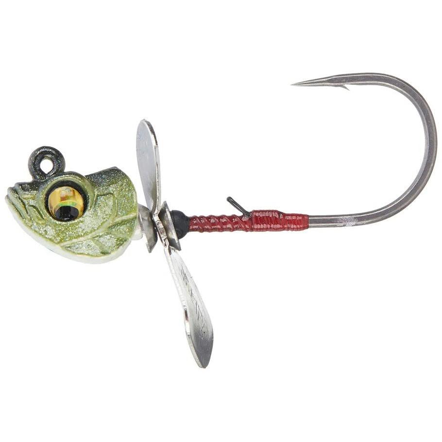 View of Jigheads Megabass Okashira Screwhead Weed Kamo Ii 1/2oz available at EZOKO Fishing