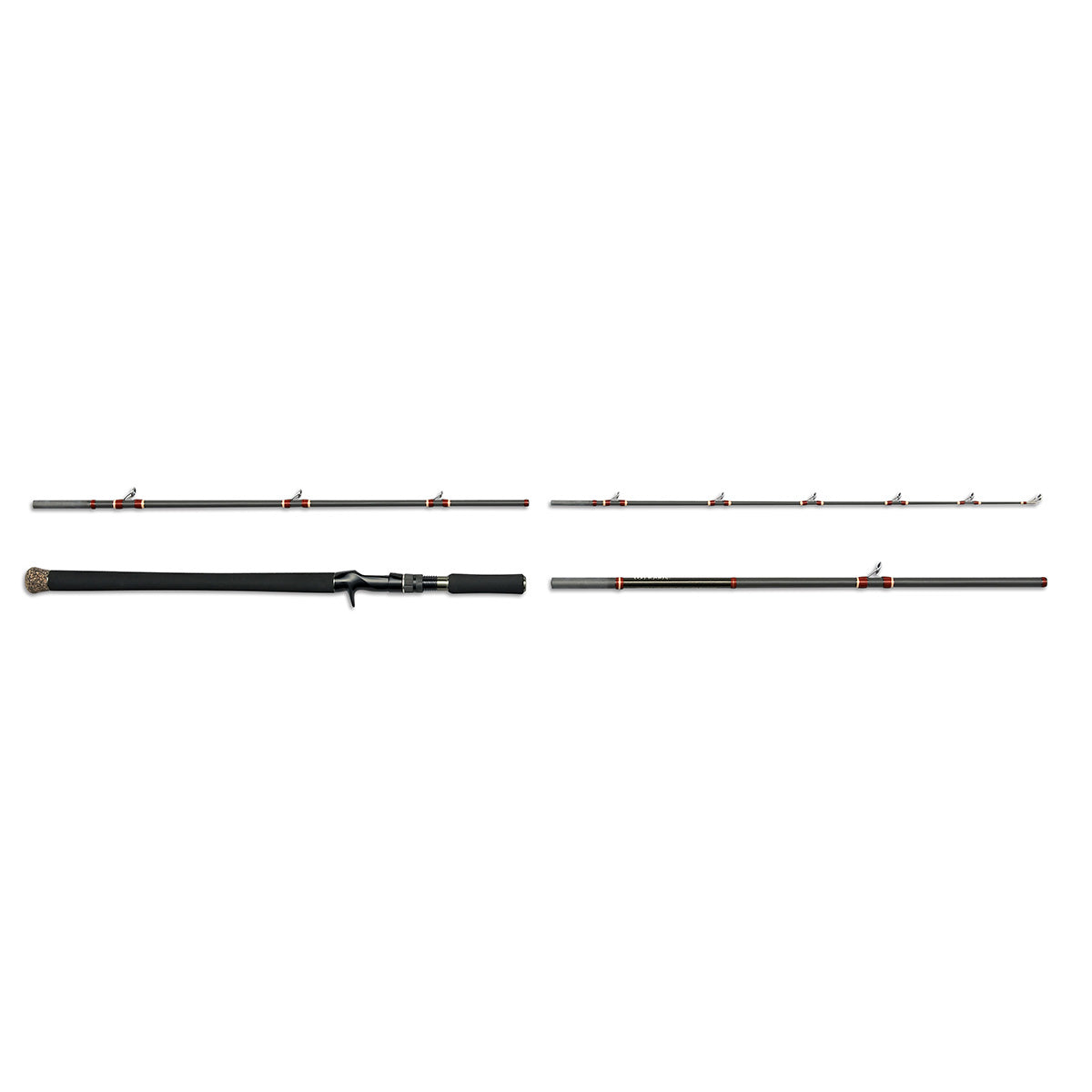 View of Baitcast rod Megabass Valkyrie World Expedition Travel Baitcaster Rods 8' available at EZOKO Pike and Musky Shop