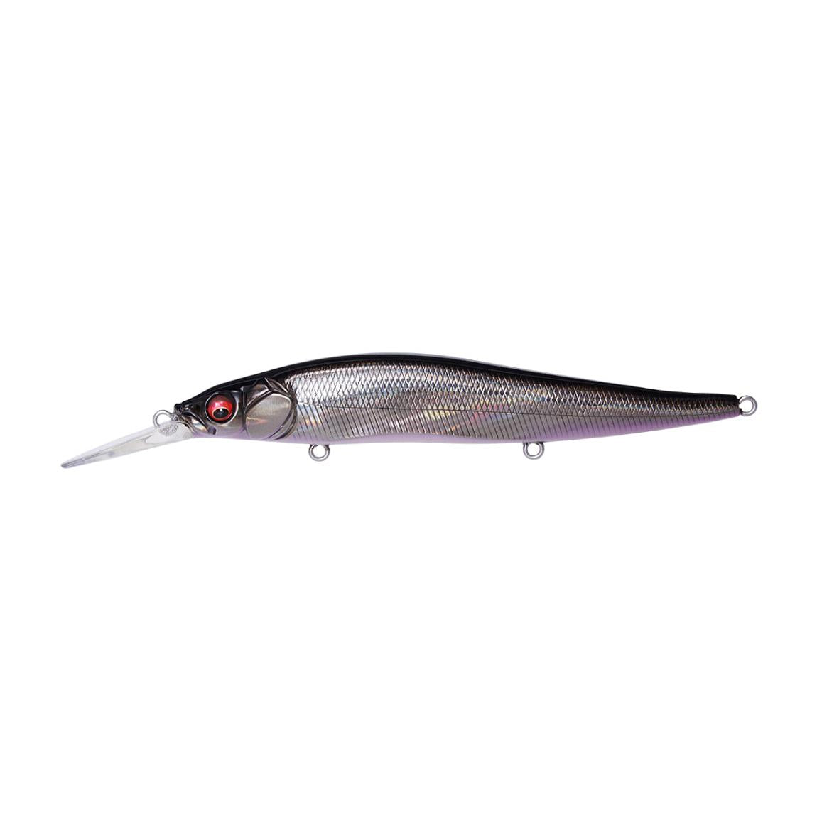 View of Jerkbait Megabass Vision Oneten +1 Jerkbait Gg Deadly Black Shad available at EZOKO Fishing