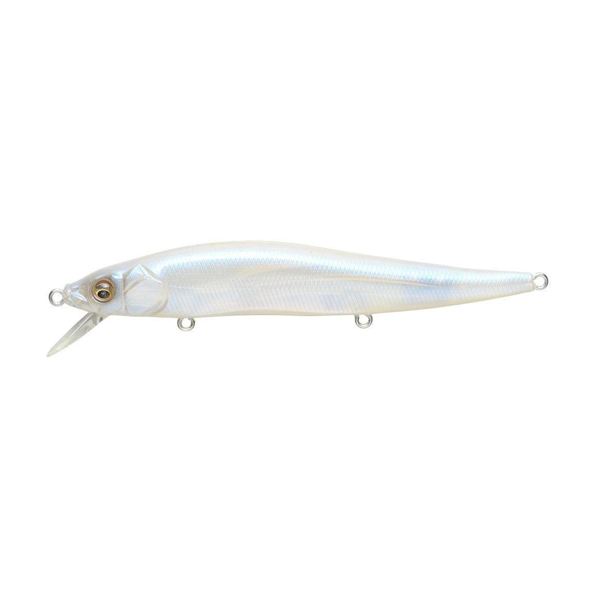 View of Jerkbait Megabass Vision Oneten Silent Jerkbait French Pearl Us available at EZOKO Fishing