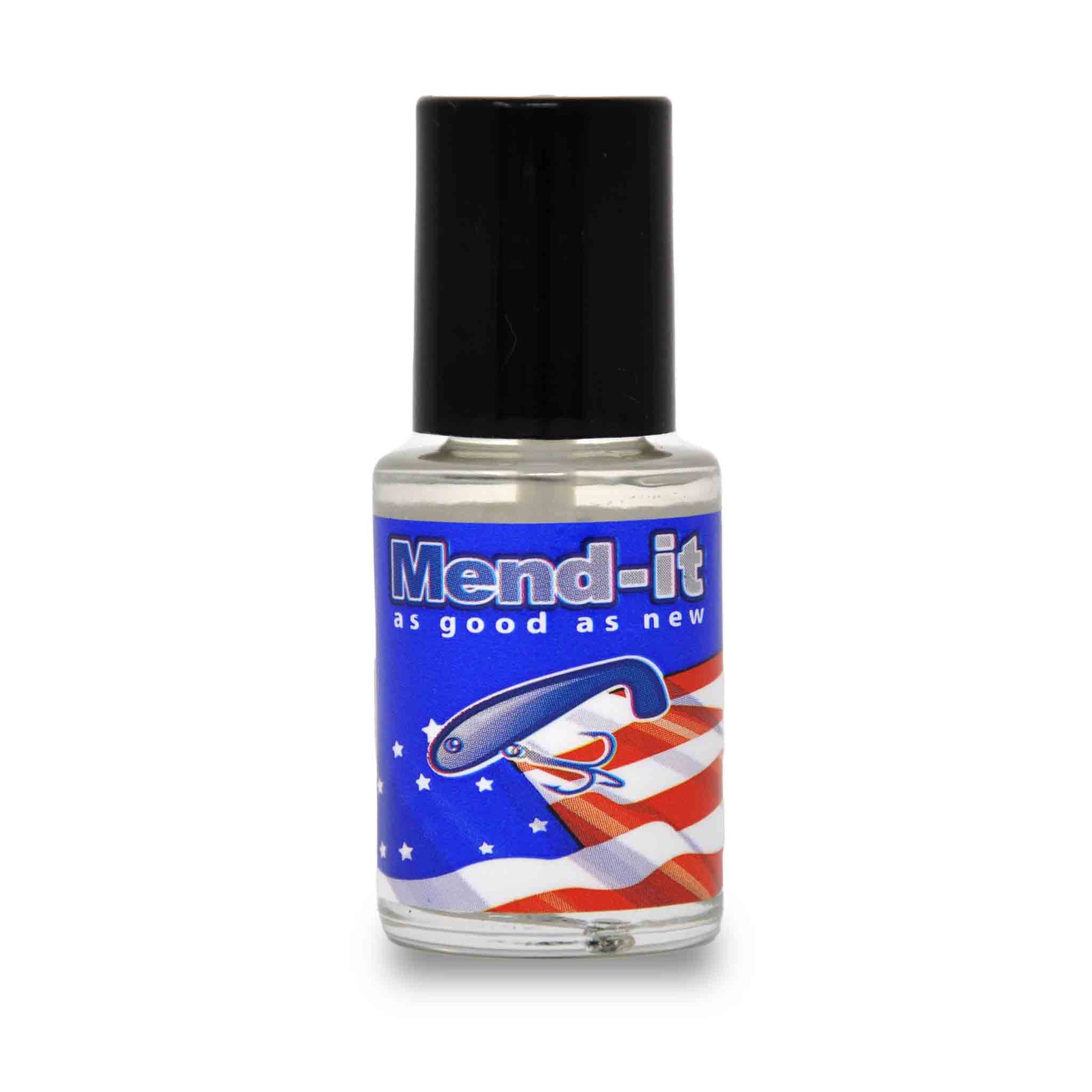 View of lures_add-on Mend-it Glue 1 oz available at EZOKO Pike and Musky Shop
