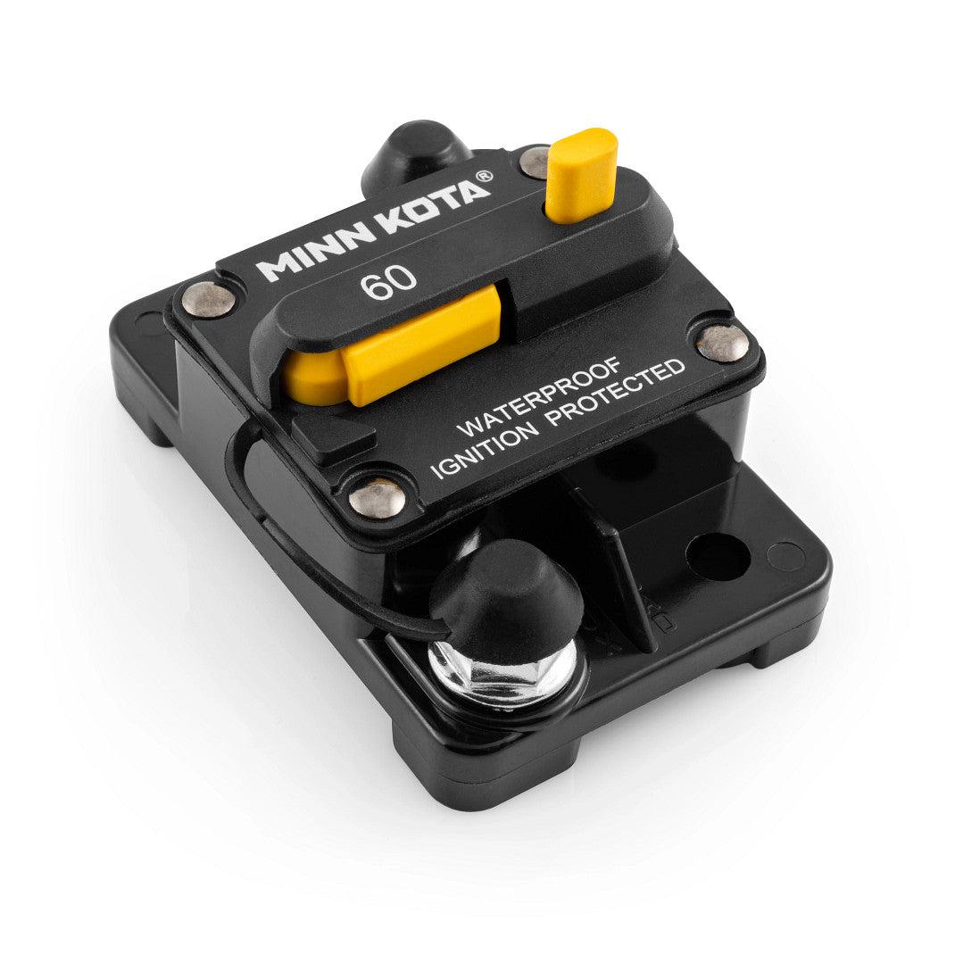 View of electronic_accessories Minn Kota Circuit Breaker / MKR 27 (60A Waterproof) available at EZOKO Pike and Musky Shop
