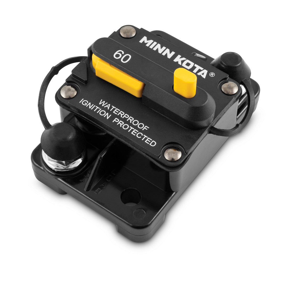 View of electronic_accessories Minn Kota Circuit Breaker / MKR 27 (60A Waterproof) available at EZOKO Pike and Musky Shop