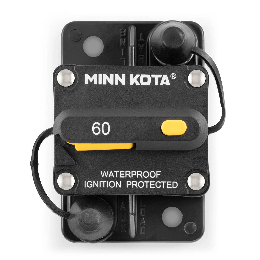 View of electronic_accessories Minn Kota Circuit Breaker / MKR 27 (60A Waterproof) available at EZOKO Pike and Musky Shop