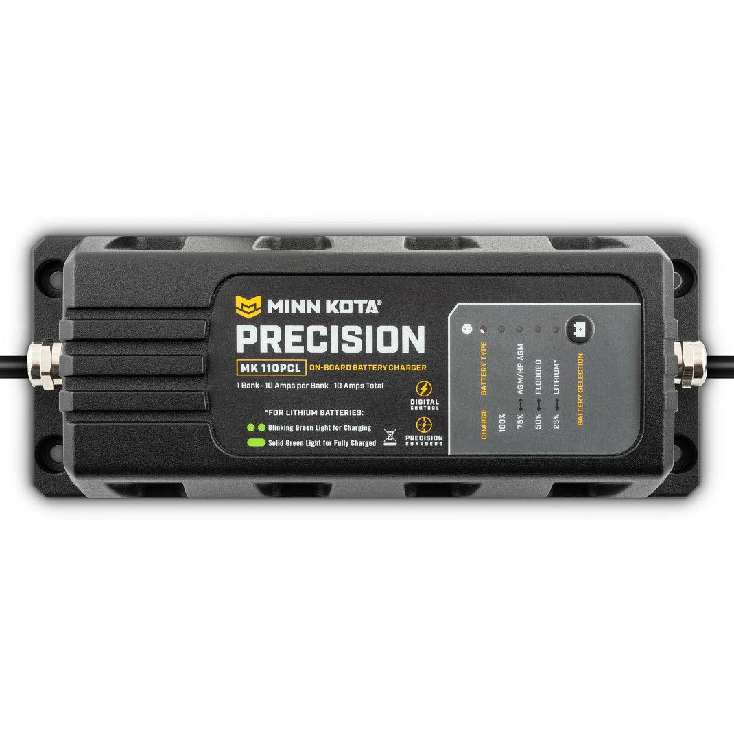View of batteries_chargers Minn Kota Precision Charger MK 110 PCL - 1 bank x 10 amps available at EZOKO Pike and Musky Shop