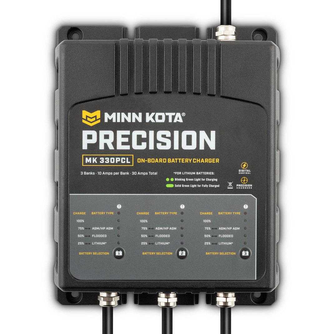 View of batteries_chargers Minn Kota Precision Charger MK 330 PCL - 3 bank x 10 amps available at EZOKO Pike and Musky Shop
