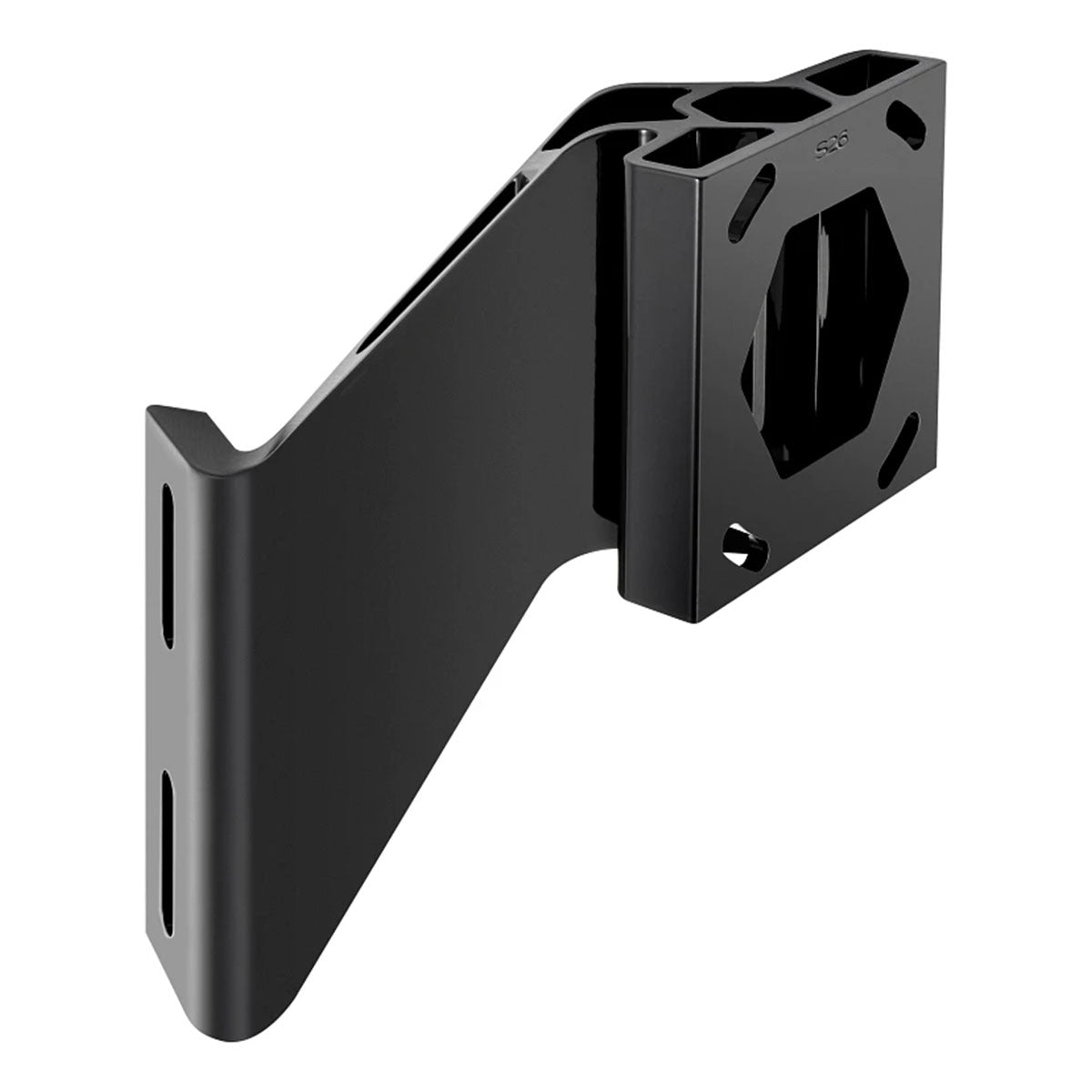 View of electronic_accessories Minn Kota Raptor Jack Plate Adapter Bracket Black Starboard 2'' with Rise of 6'' available at EZOKO Pike and Musky Shop