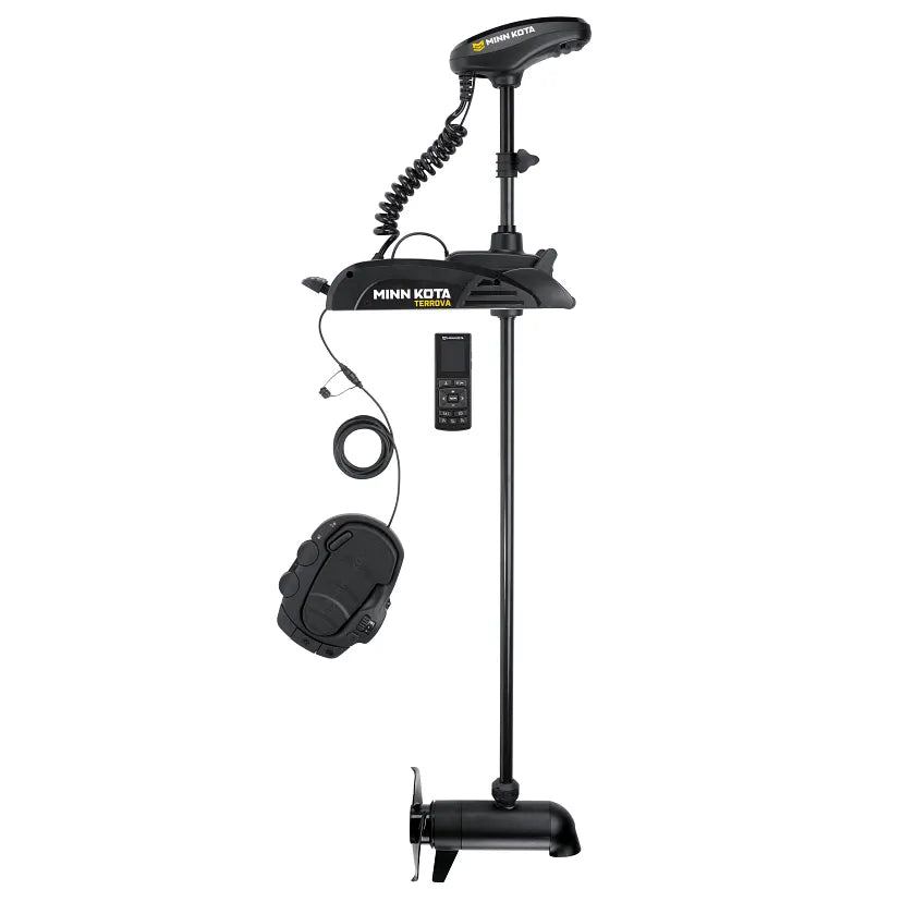 View of Minn Kota Terrova 2 Trolling Motor 112 lb / 36 V 60 in Dual Spectrum CHIRP available at EZOKO Fishing