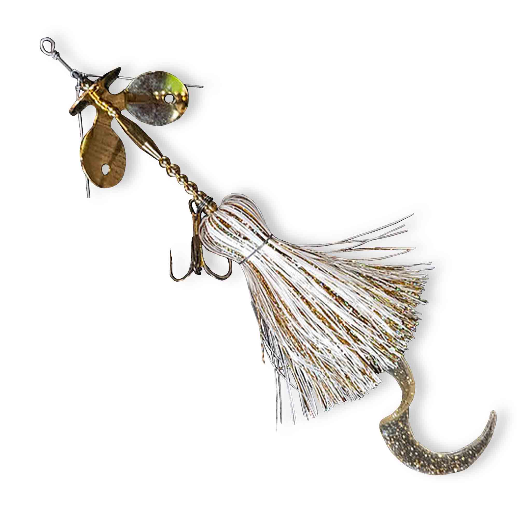 View of Bucktails Muskie Munchies Big Ticker Killer Triple Slurp Bucktail Bluegill available at EZOKO Fishing